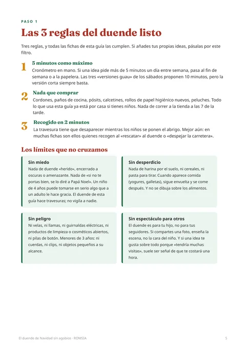 Página de las 3 reglas